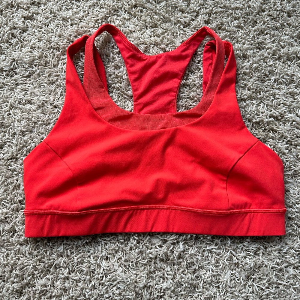 lululemon athletica Red Racerback Sports Bra